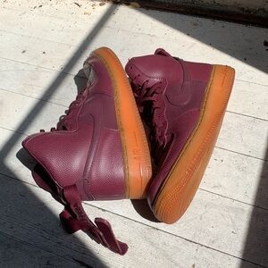 Women’s size 12 high top Air Force 1.